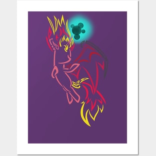 Tribal Pony - Demon Sunset Shimmer Posters and Art